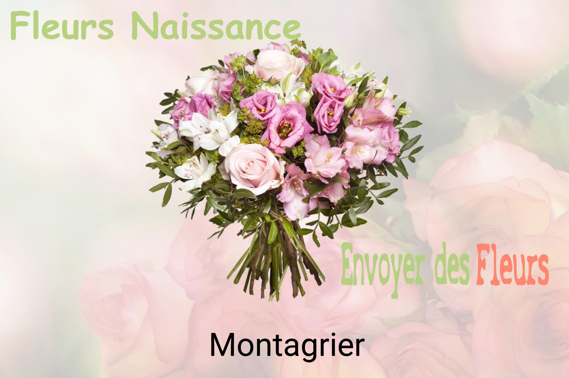Bouquet de fleurs de naissance livré à Montagrier